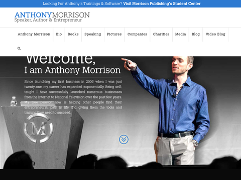 A seek peek to Anthony Morrison's Website