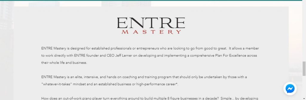 Final Course - Entre Mastery