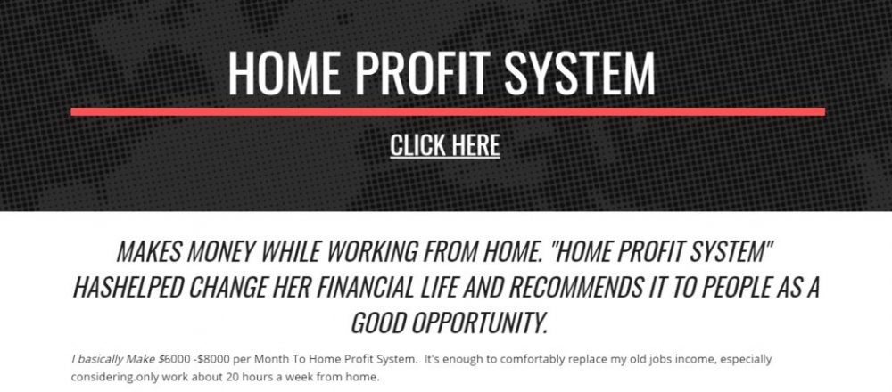 Home Profit System Earn Passive Income Online