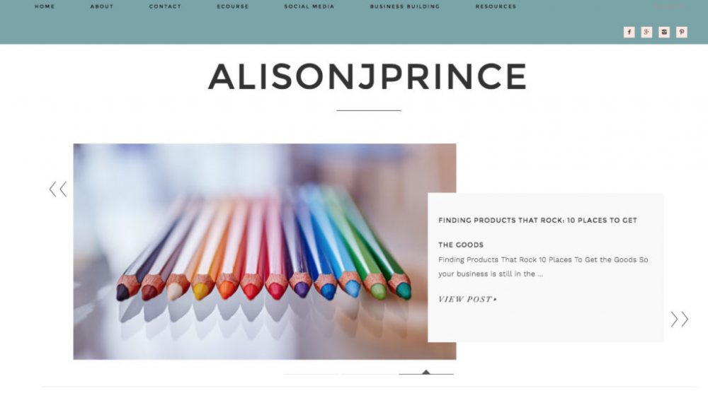 Alison J Prince Online Course