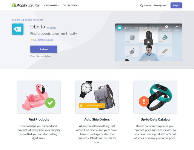 Oberlo is One Of The Most Popular Dropshipping Apps