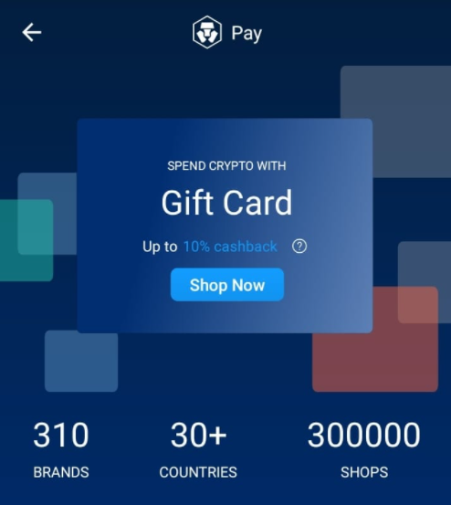 Crypto com Gift Cards