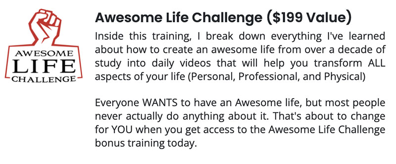 Entre Institute Awesome Life Challenge