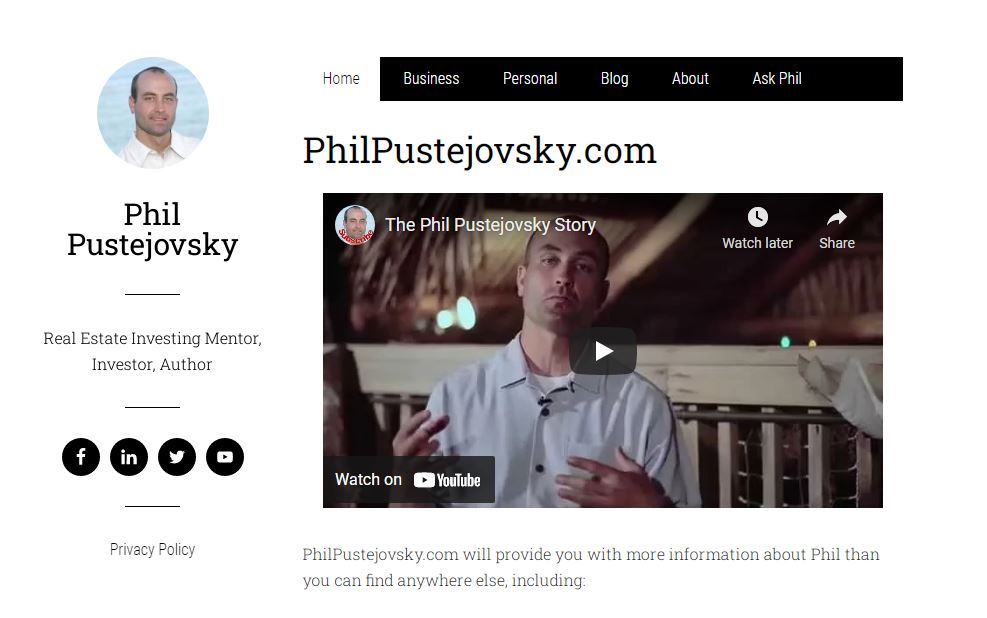 Phil Pustejovsky Best Selling Author And YouTuber
