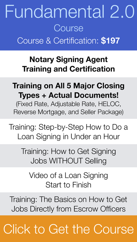 Loan Signing System Training Fundamental Course
