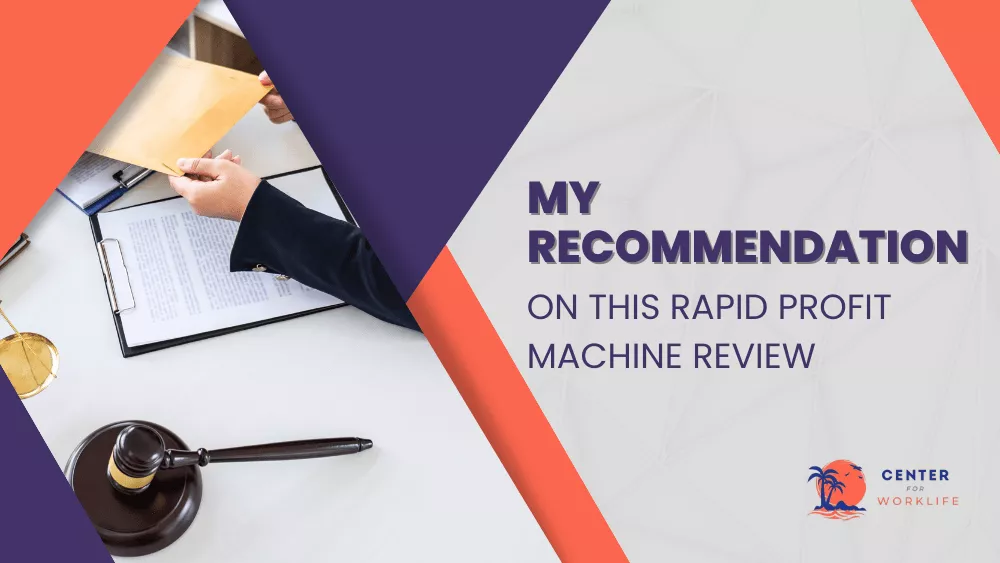 My Recommendation on This Rapid Profit Machine Review