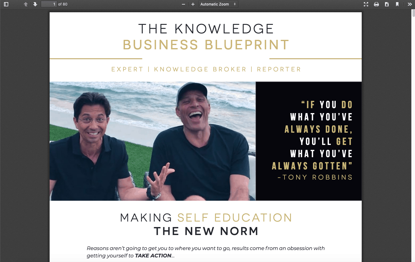 Learn More About The Knowledge Business Blueprint