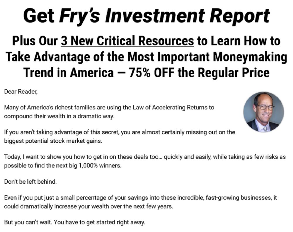 Whats Inside The Frys Investment Report