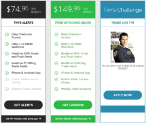 Timothy Sykes Services Cost