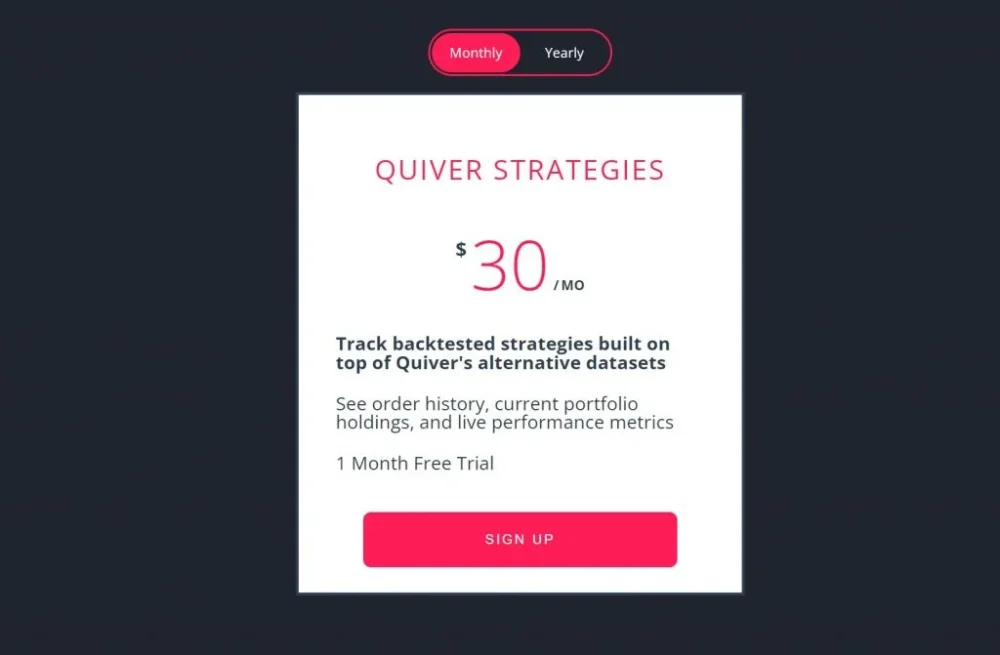 How Much Does Quiver Quantitative Cost