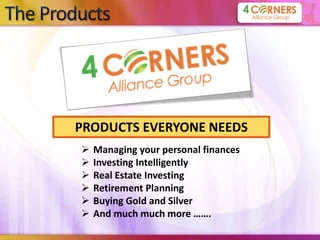 The Four Corners Alliance Group Products