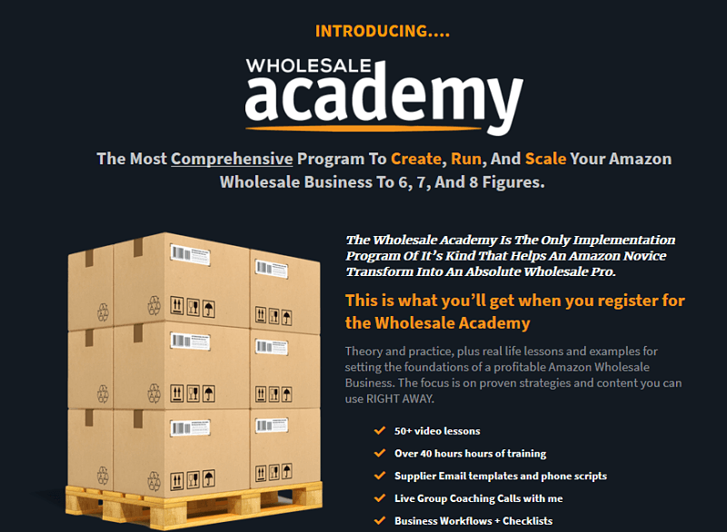 Wholesale Academy Bonus Training