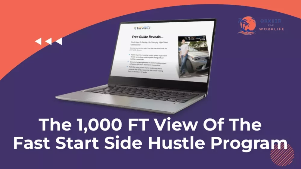 1000 Ft View of Fast Start Side Hustle