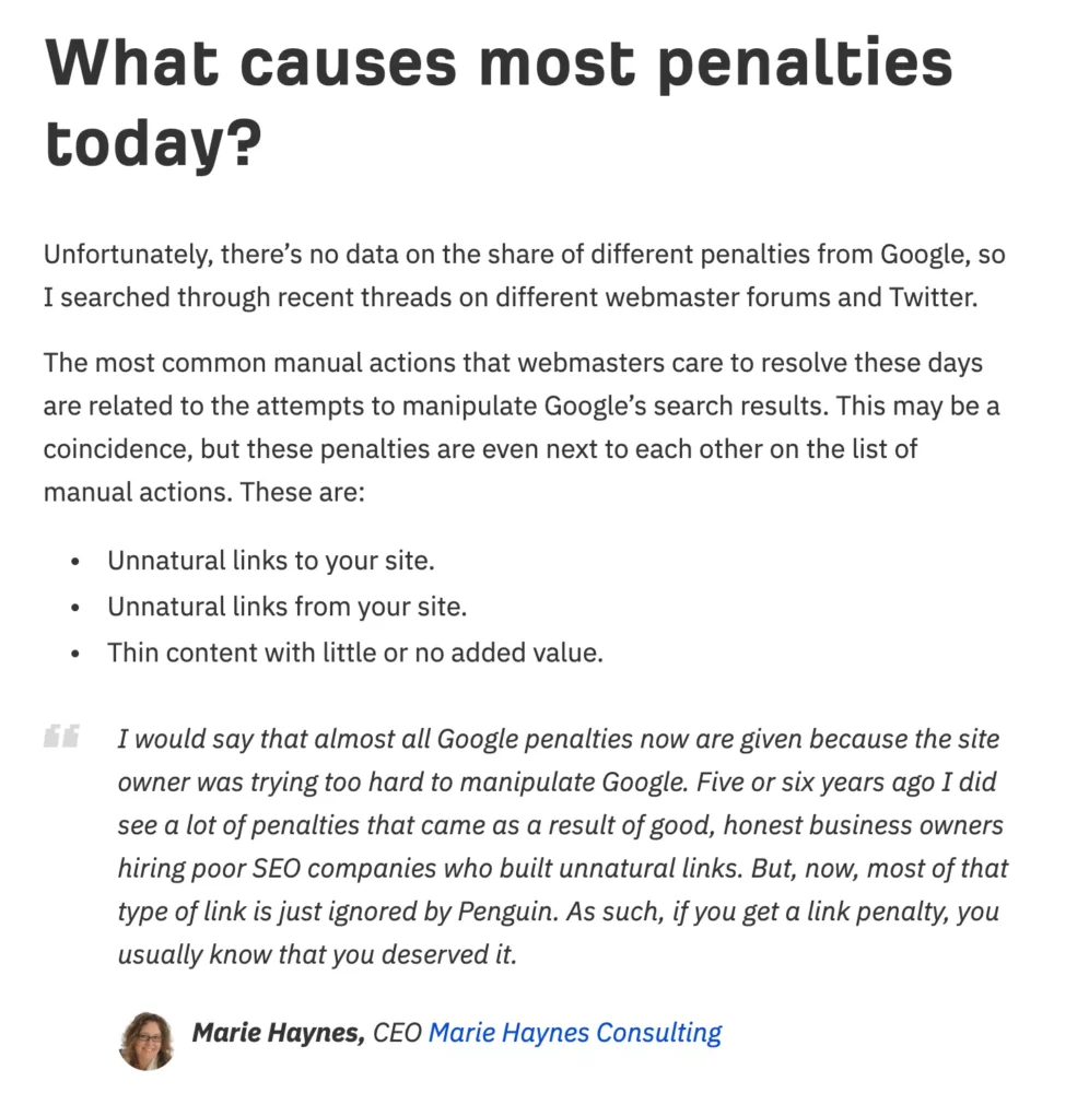 Google Penalties