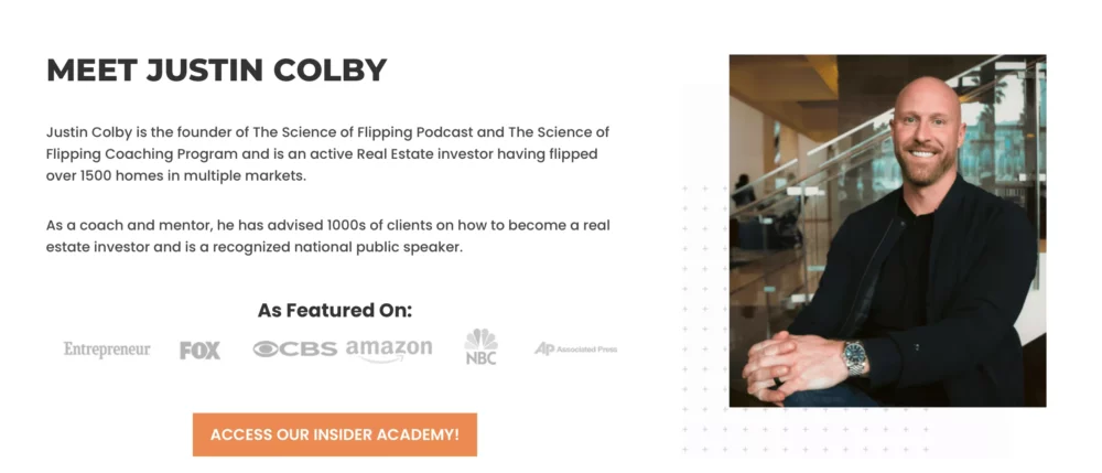 Justin Colby successful real estate investor
