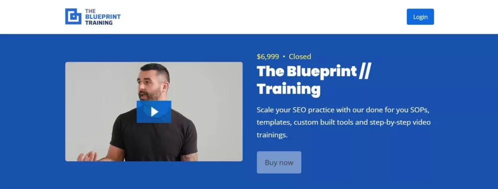 Blueprint Training cost