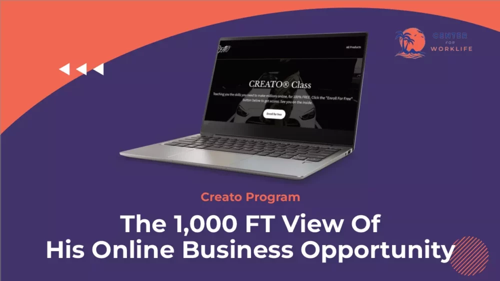 Creato Program- The 1,000 FT View Of This Online Business Opportunity