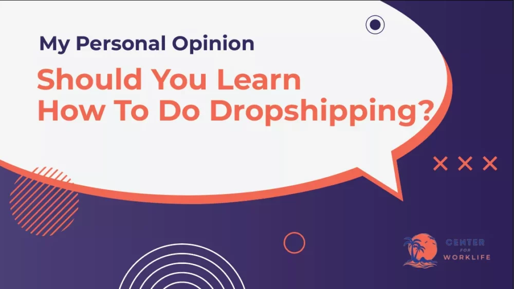 Should You Learn How To Do Dropshipping My Personal Opinion