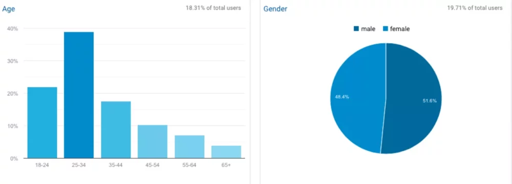 Google Analytics dashboard image