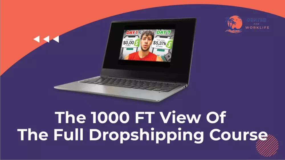 The Full Dropshipping Course - The 1,000FT Overview Of This Online Opportunity