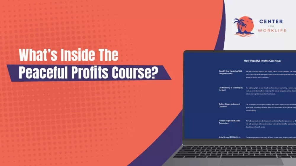 What’s Inside The Peaceful Profits Course